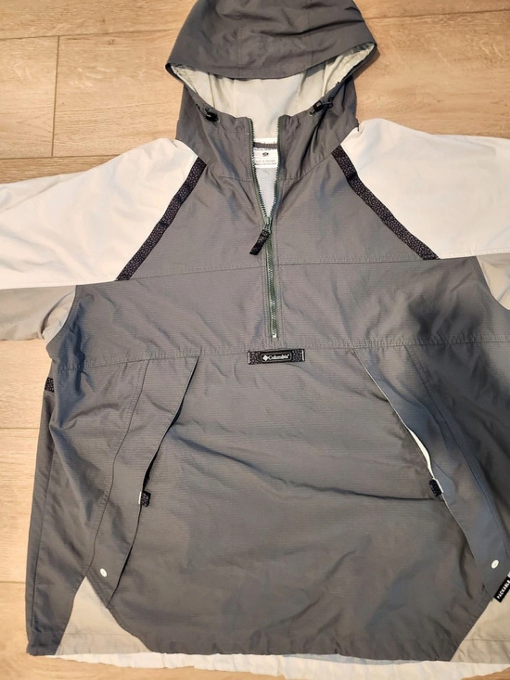 Vintage Y2K Columbia Sportswear 1/4-zip Packable Anorak Colorblock Mens Size XXL
